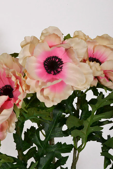 20" Silk Wave Anemone Bush Coral/Cream - Image 2