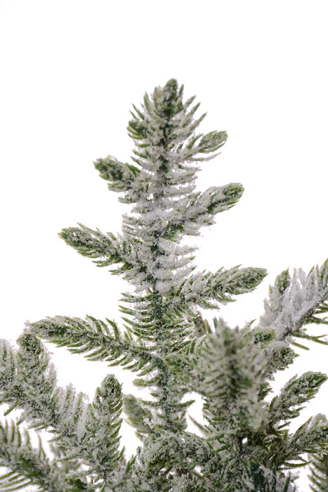 20" Snowy Hoop Pine Tree Pot - Image 2