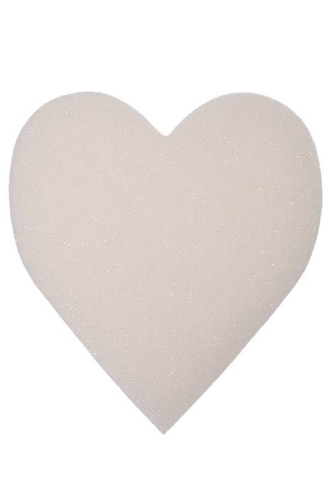 20" Styrofoam Solid Heart White