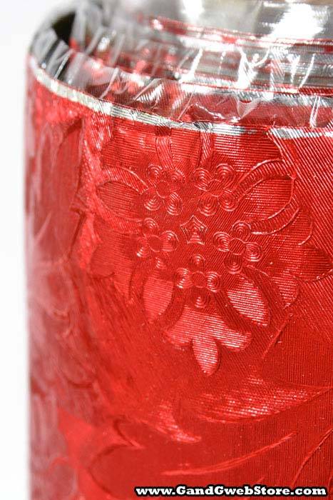 20" X 30' Poly Embossed Foil Cardinal Red Ea - Image 4