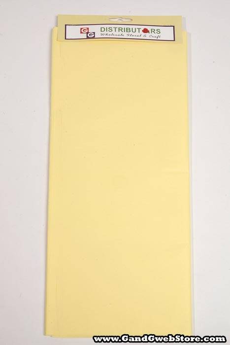 20" X 30" Tissue Paper Yellow - Image 2
