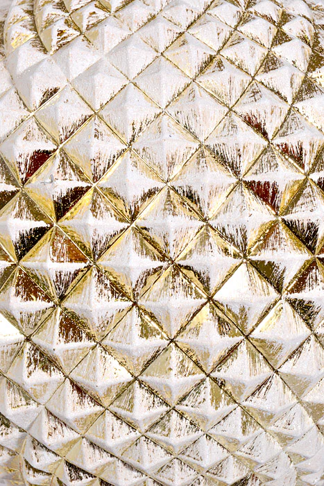200Mm Durian Ball W/Glitter Ornament Shiny Gold - Image 2