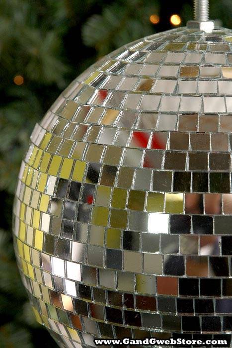 200mm Mirror Ball Hanger Silver - Image 2