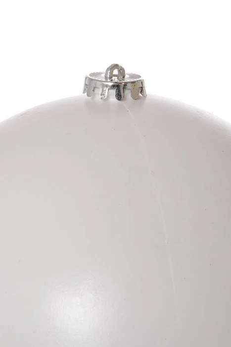 200Mm Plastic Ball Ornament White - Image 2