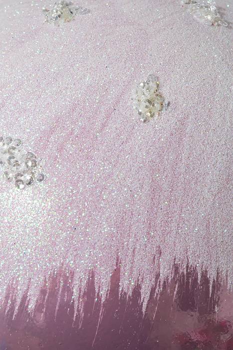 200mm Plastic Ball W/Snow Pink - Image 2