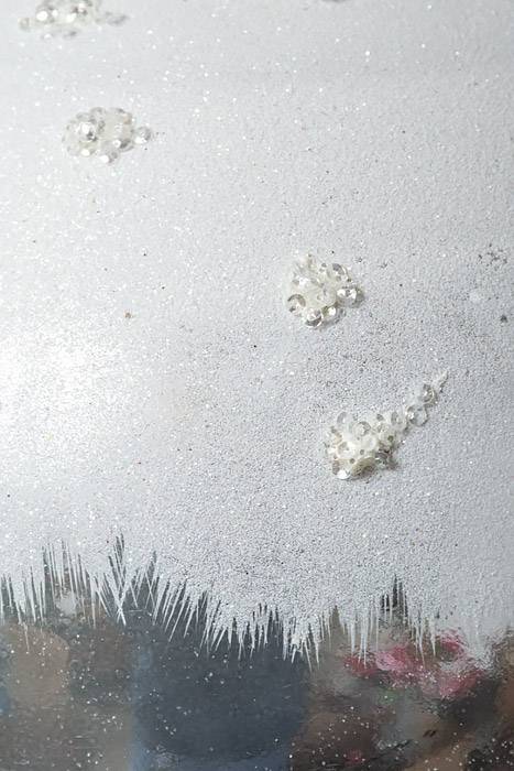 200mm Plastic Ball W/Snow Silver - Image 2