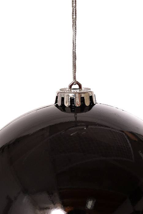 200MM Shiny Plastic Ball Black - Image 2