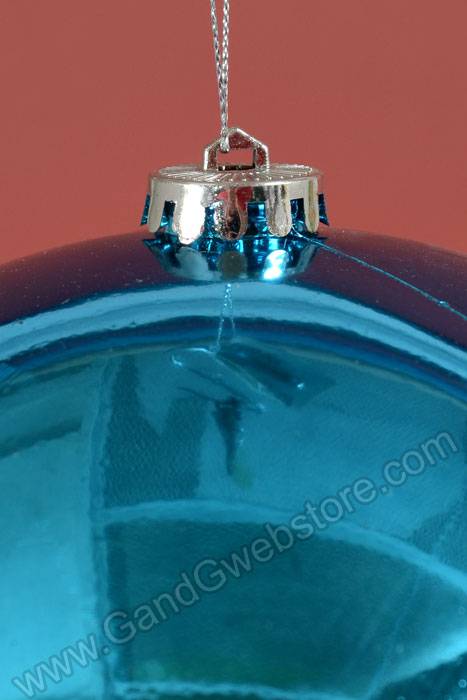 200mm Shiny Plastic Ball Turquoise - Image 2