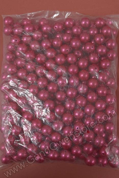 20mm Abs Pearls Raspberry Pkg(500g) - Image 2
