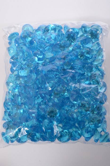 20mm Acrylic Diamond Turquoise Pkg/1lb - Image 2