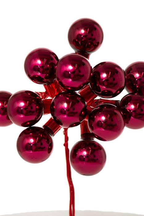 20mm Gloss Glass Ball Burgundy Pkg/144 - Image 2