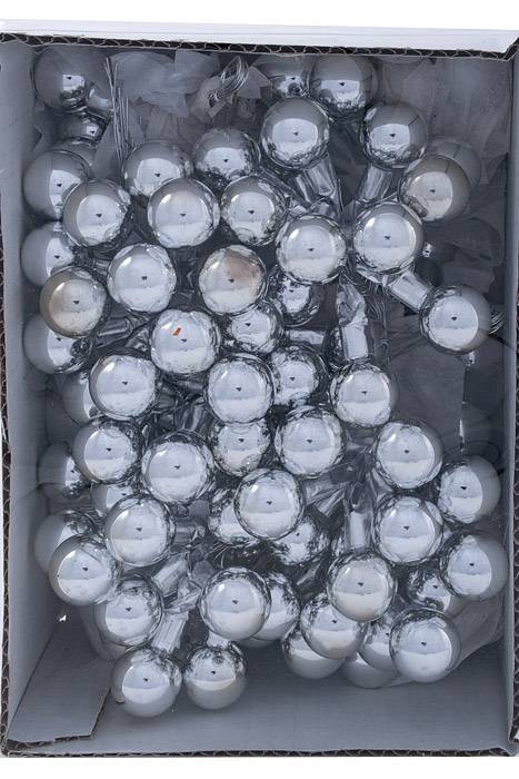 20mm Gloss Glass Ball Silver Pkg/144 - Image 3