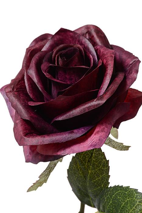 21.5" Silk Rose Spray Eggplant - Image 2