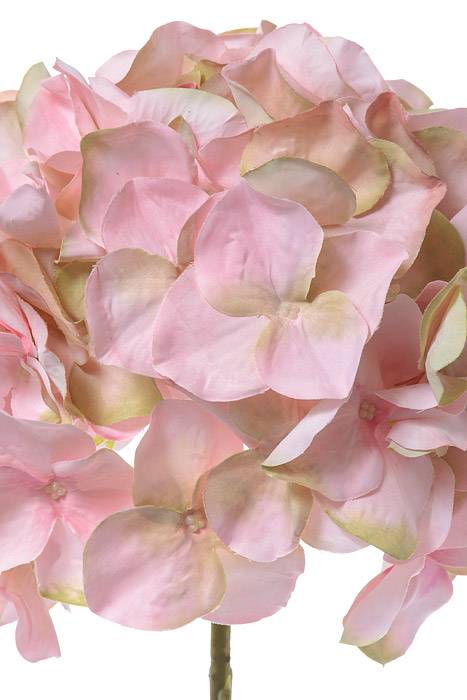 21" Silk Hydrangea Spray Mauve/green - Image 2