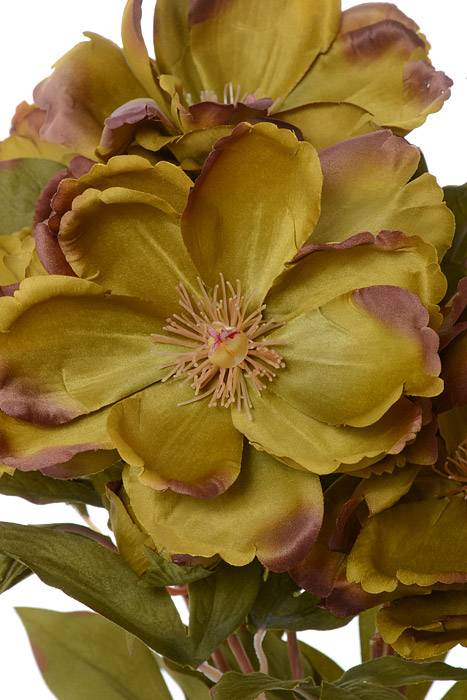 21" Silk Magnolia Bush Green - Image 2