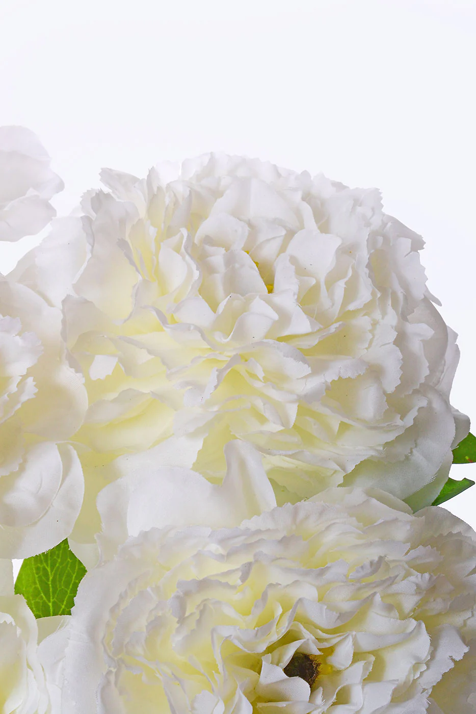 21" Silk Peony Bush White - Image 2
