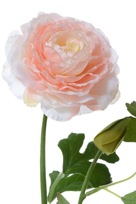 21" Silk Ranunculus Spray Soft Pink - Image 2