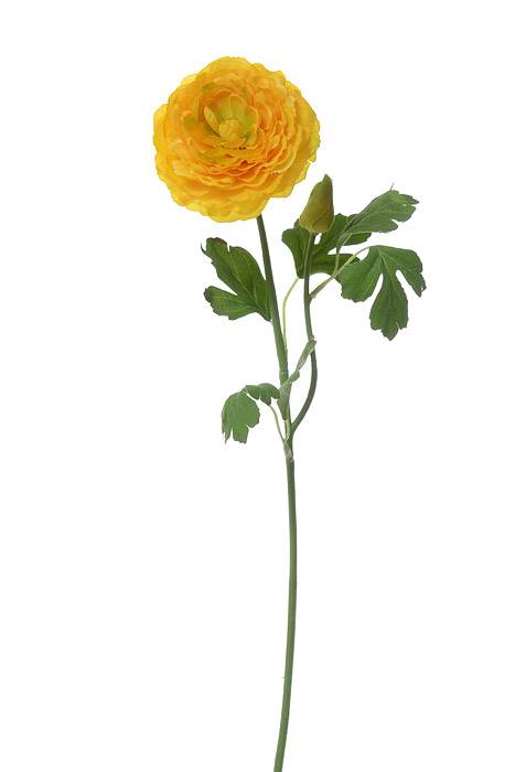 21" Silk Ranunculus Spray Yellow
