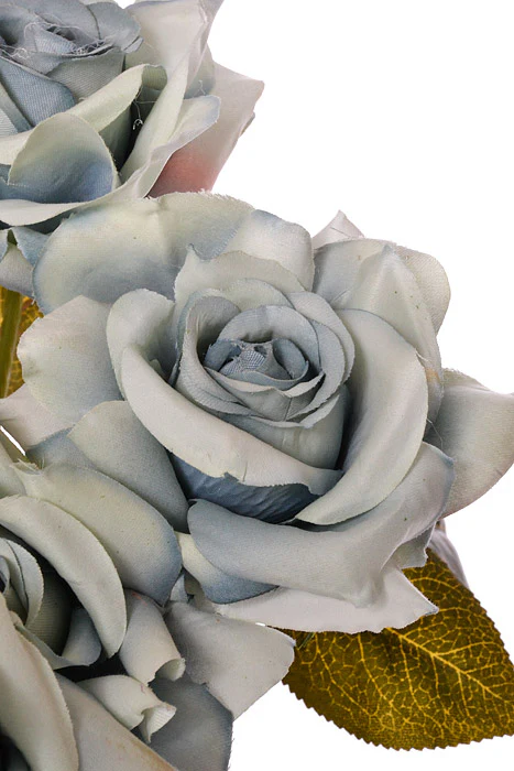 21" Silk Rose Bush Blue - Image 2