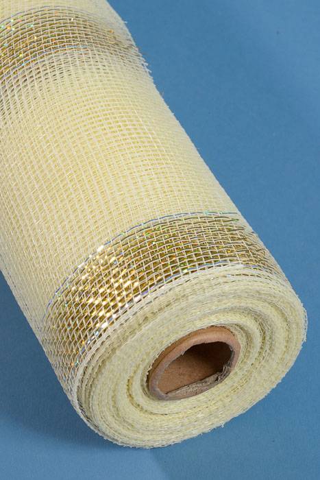 21" X 10yds Decorating Mesh Ribbon Ivory