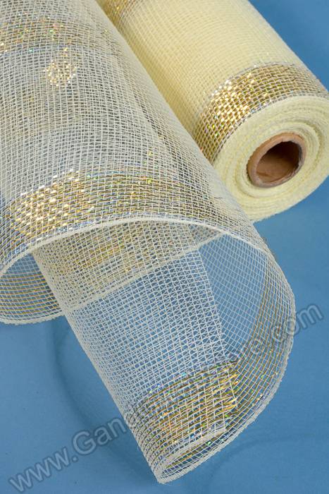 21" X 10yds Decorating Mesh Ribbon Ivory - Image 2