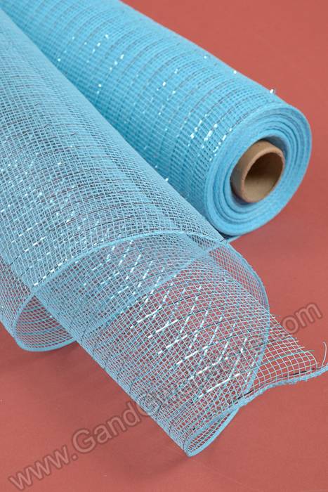 21" X 10yds Polyproplene Plastic Mesh Baby Blue/turquoise - Image 2