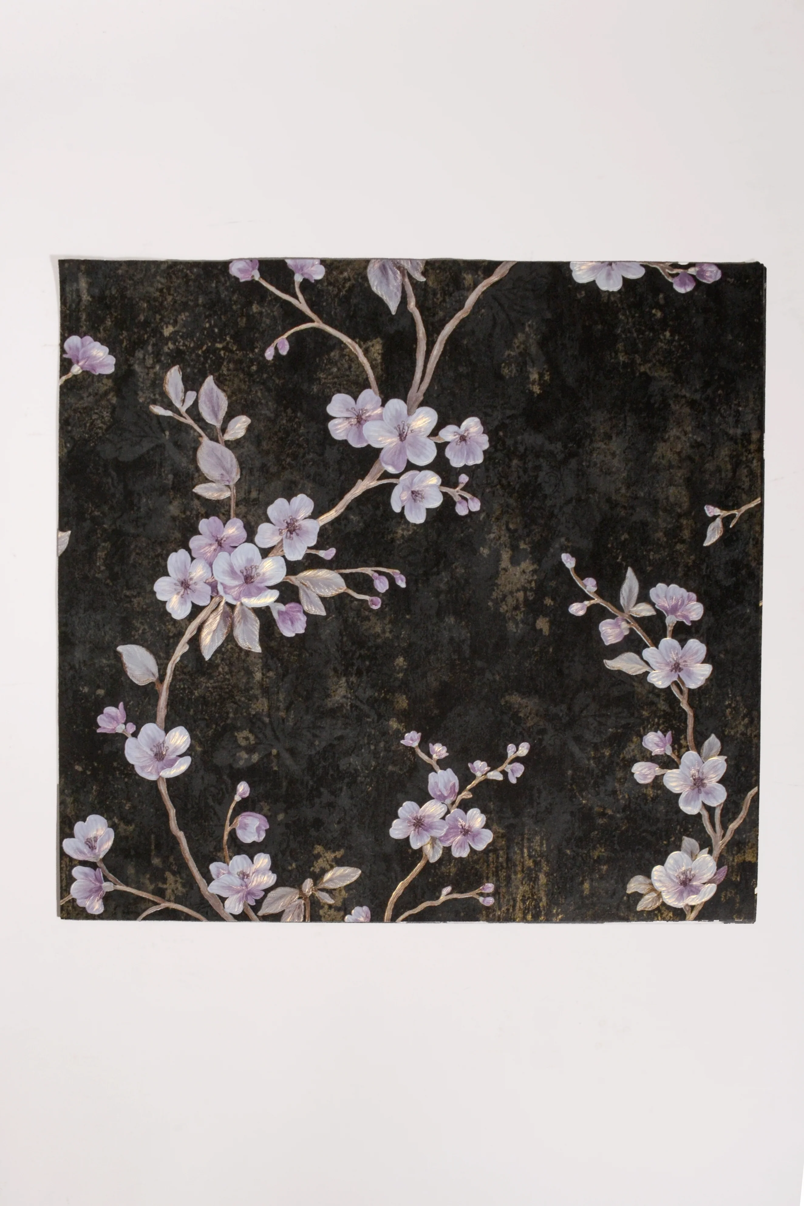 21" x 21" Flower Packaging Paper Black Pkg/10 - Image 2