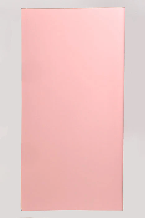 22.5" 2 Tone Waterproof Wrapping Paper Baby Pink/Cream Pkg/20 - Image 2
