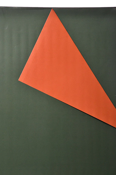 22.5" 2 Tone Waterproof Wrapping Paper Hot Green/Rust Orange Pkg/20 - Image 2