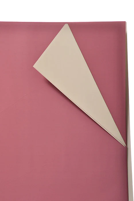 22.5" 2 Tone Waterproof Wrapping Paper Mauve/Ivory Pkg/20 - Image 2