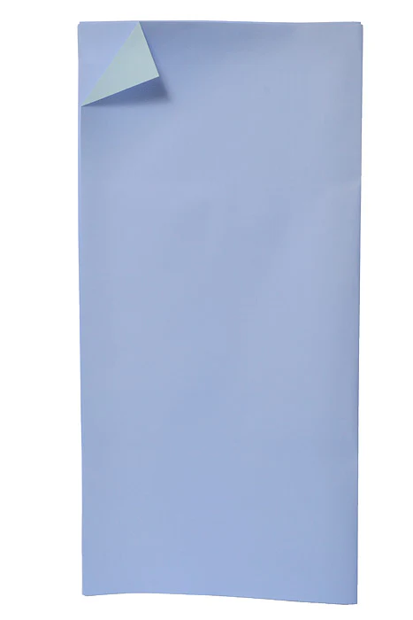 22.5" 2 Tone Waterproof Wrapping Paper Periwinkle/Light Blue Pkg/20