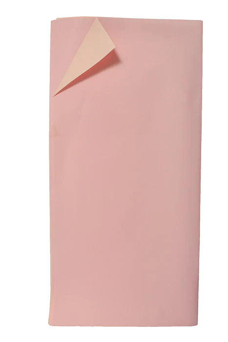 22.5" 2 Tone Waterproof Wrapping Paper Pink/Ivory Pkg/20