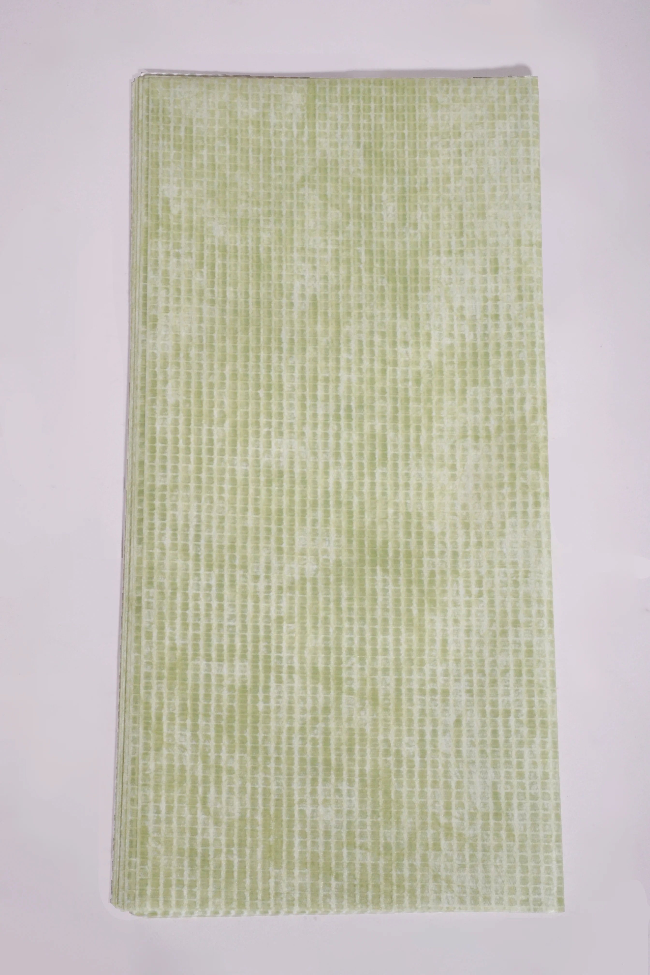 22.5" Flower Wrap Paper Lime Green Pkg/15