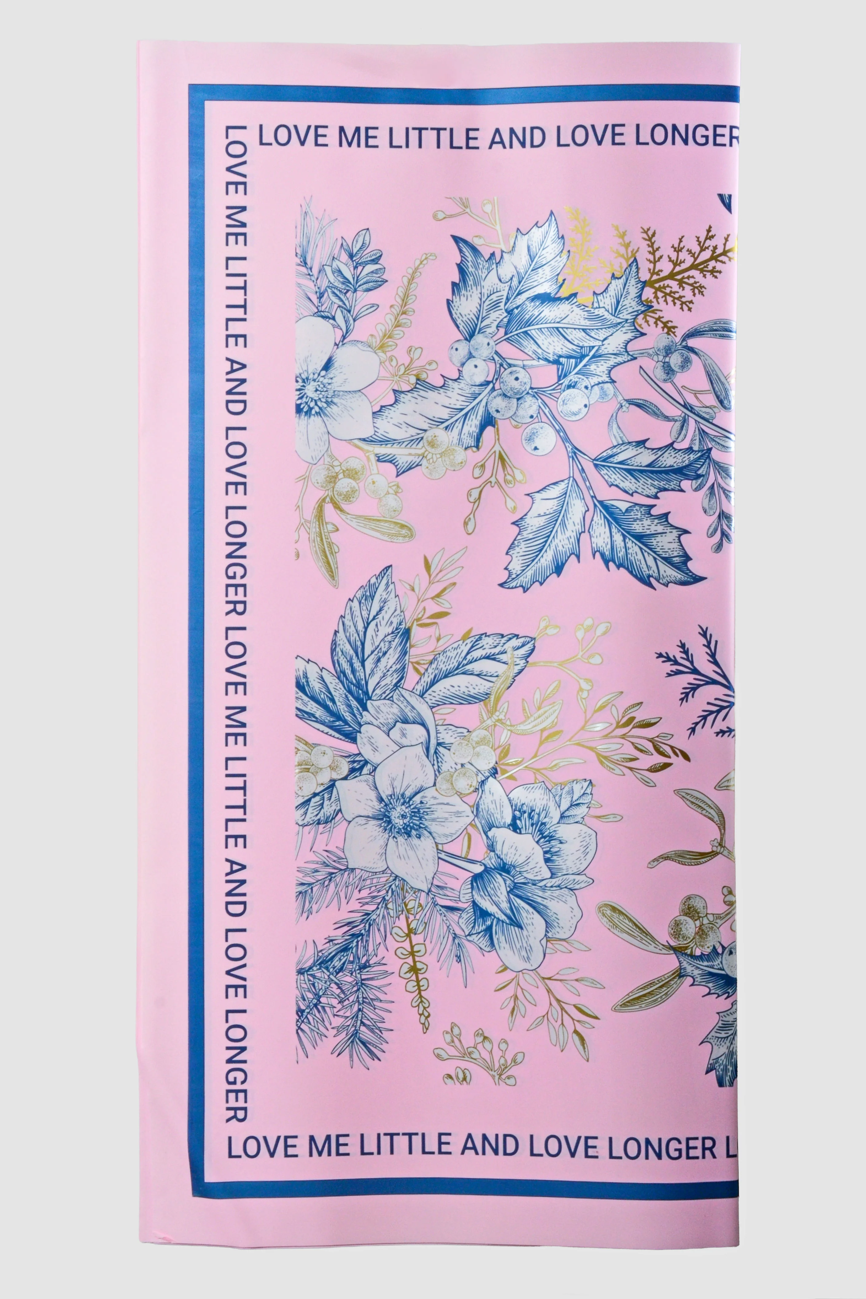 22.5" Flower Wrapping Paper Pink/Blue Pkg/20 - Image 2