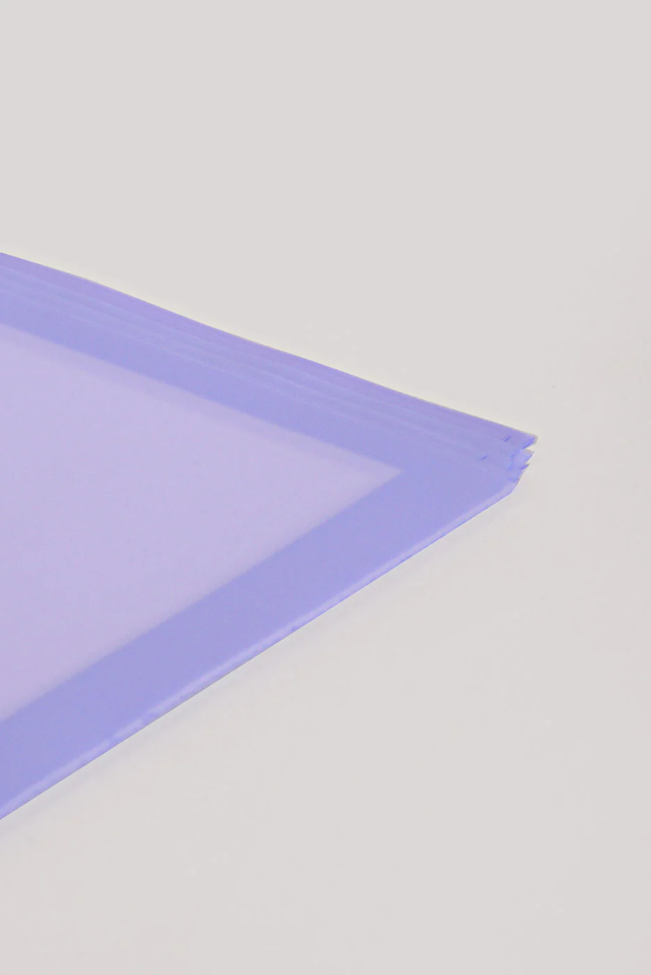 22.5" Flower Wrapping Paper W/Edge Light Lavender Pkg/20 - Image 3