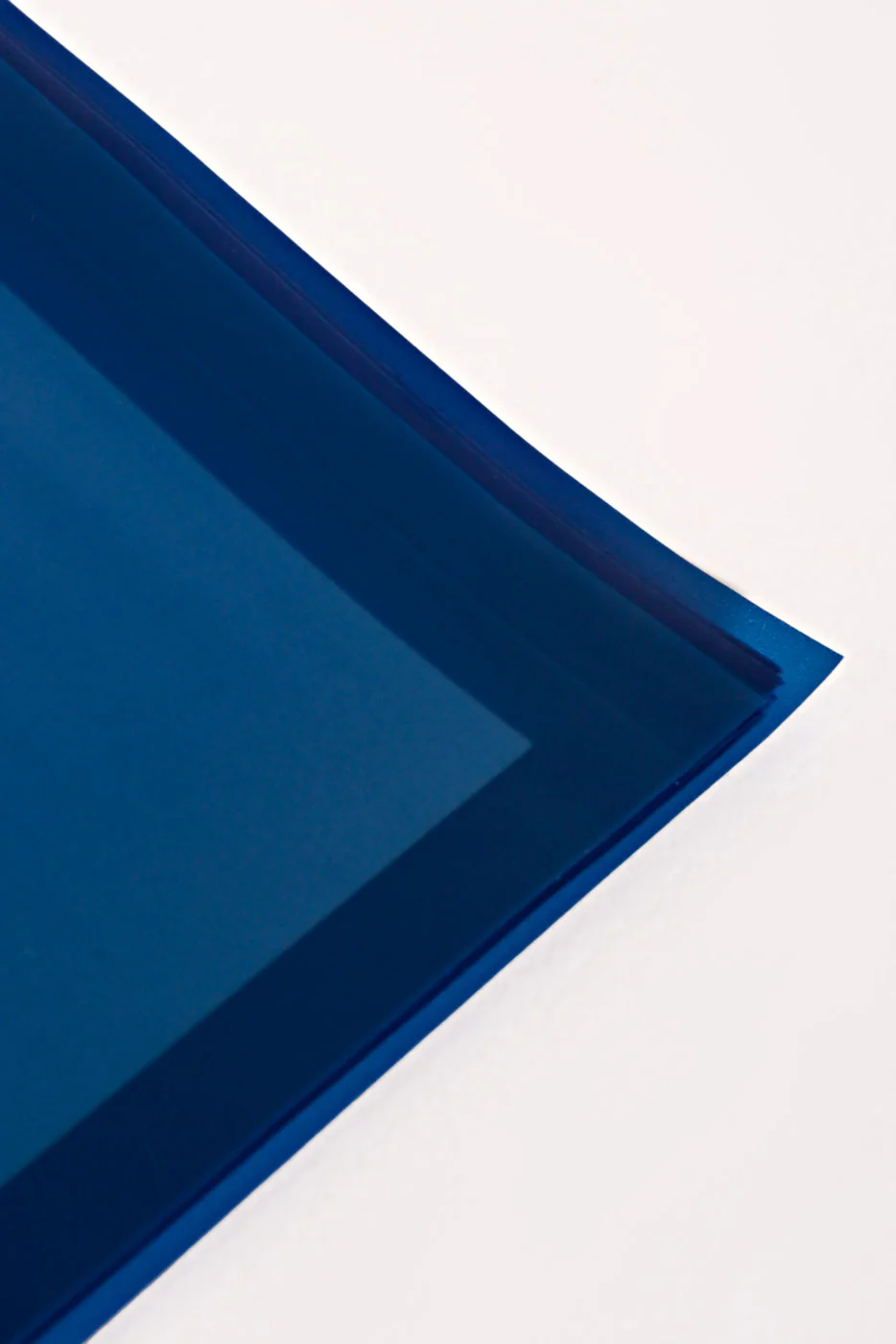 22.5" Flower Wrapping Paper W/Edge Navy Blue Pkg/20 - Image 3