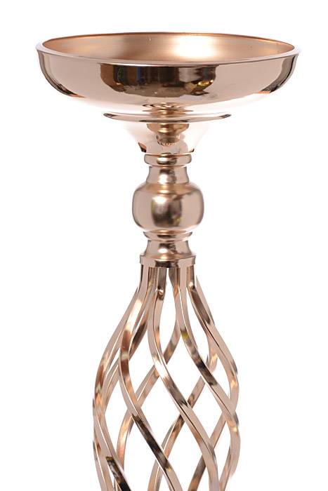 22.5" Metal Bouquet Stand Gold - Image 2