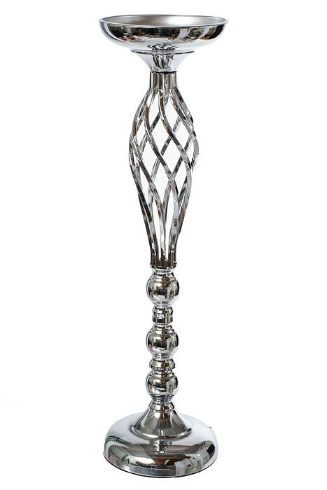 22.5" Metal Bouquet Stand Silver