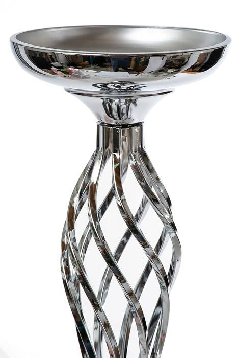 22.5" Metal Bouquet Stand Silver - Image 2