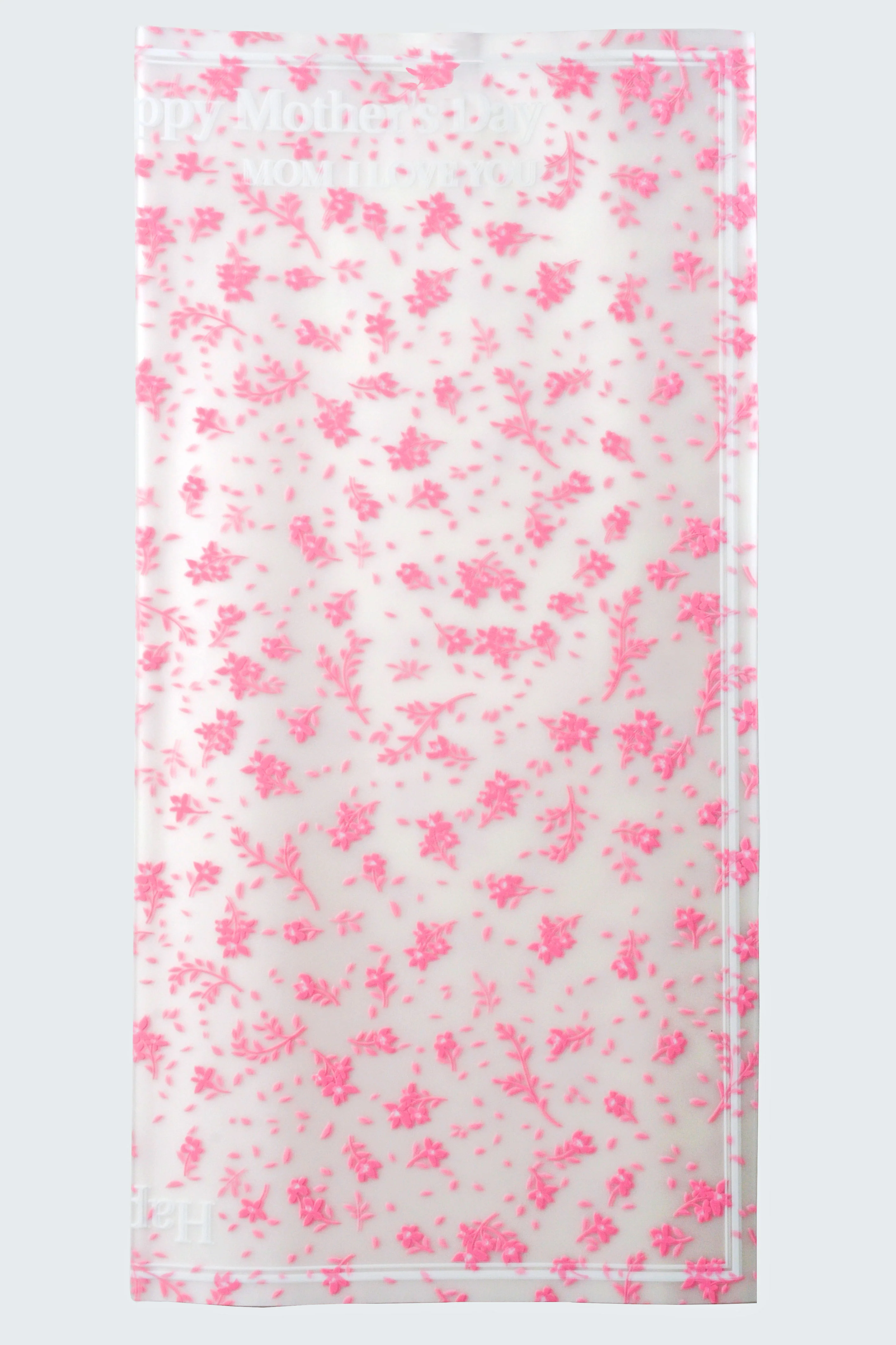 22.5" Mother's Day Flower Wrapping Paper Pink Pkg/20 - Image 2