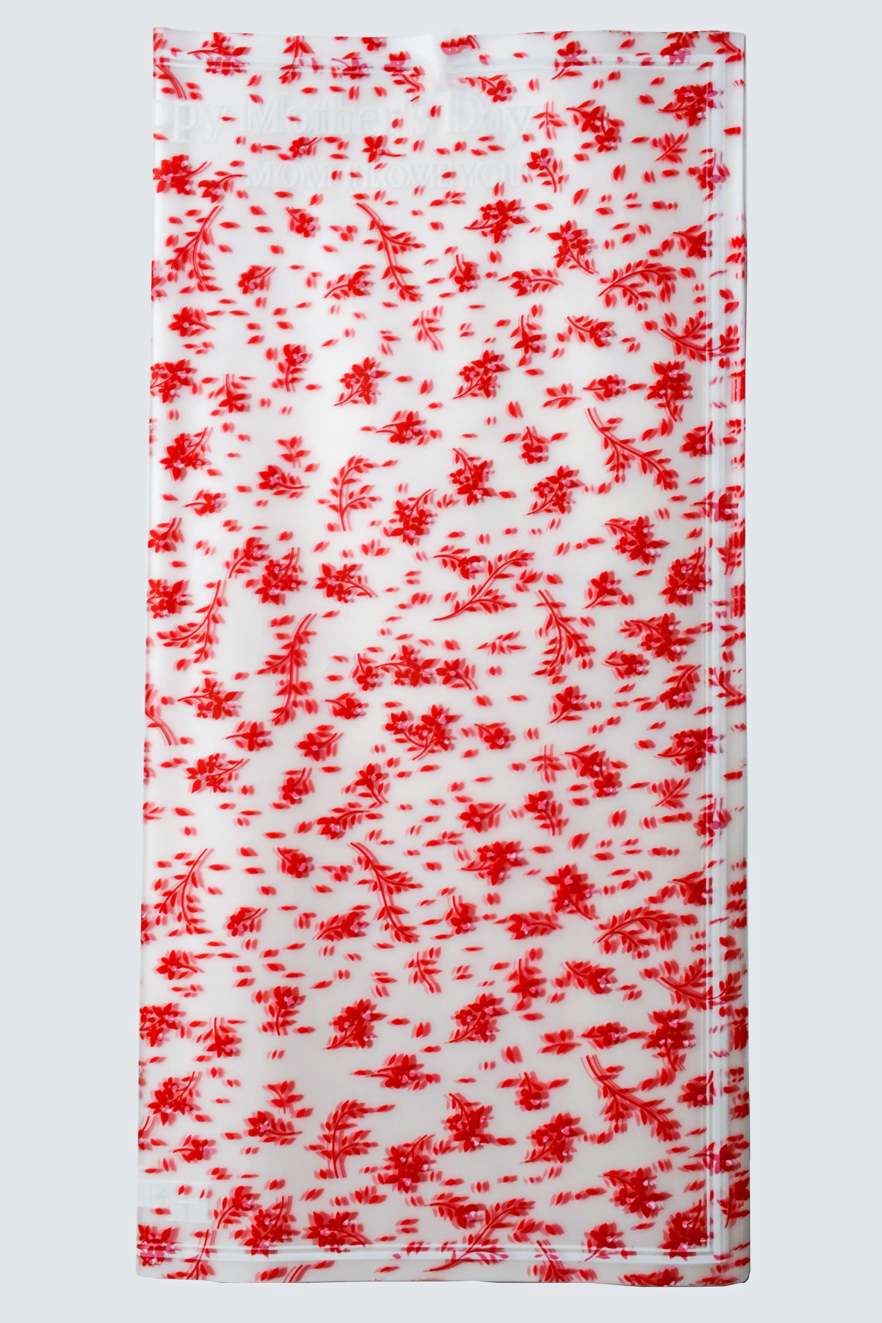 22.5" Mother's Day Flower Wrapping Paper Red Pkg/20 - Image 2