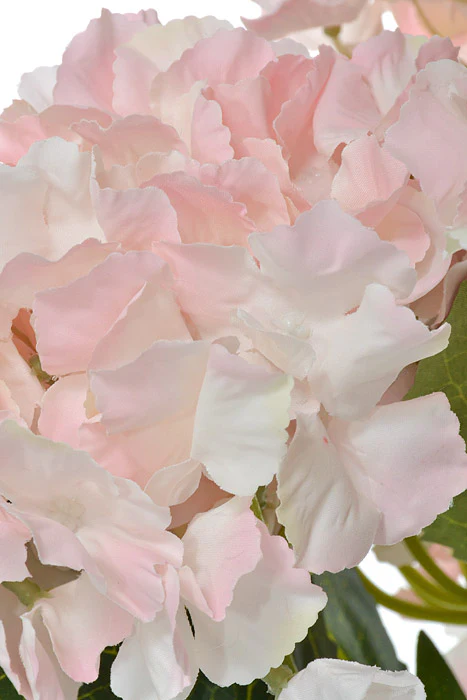 22.5" Silk Hydrangea Bush Pink - Image 2
