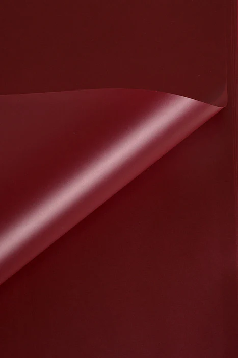 22.5" Waterproof Flower Wrapping Paper Burgundy Pkg/20 - Image 2