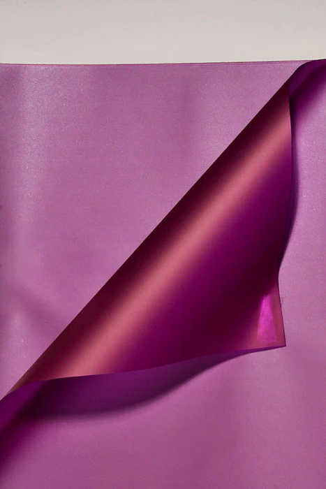 22.5" Waterproof Flower Wrapping Paper Purple Pkg/20 - Image 2