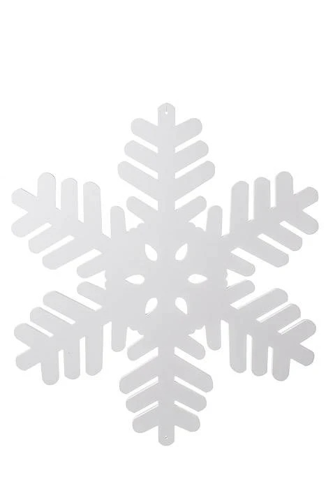 22.75" Snowflake Ornament White