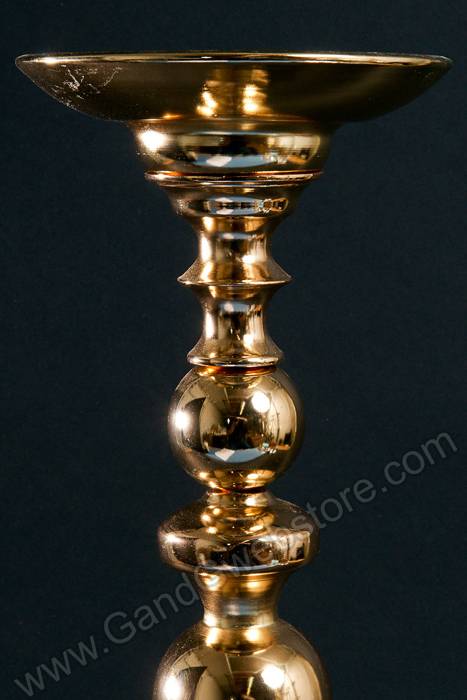 22" Aluminum Bouquet Holder Stand Gold - Image 2