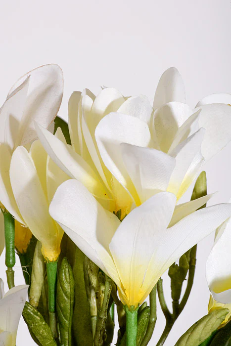 22" Artificial Plumeria Spray Cream/Yellow - Image 2