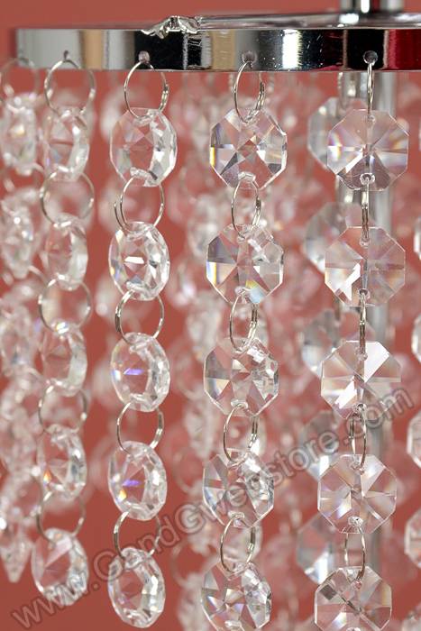 22" Crystal Drop Candle Holder Stand Clear/silver - Image 2