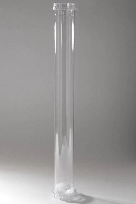 22" Deluxe Plastic Tube Stand Clear