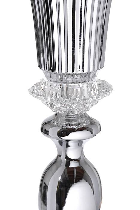 22" Metal Bouquet Stand Silver - Image 2